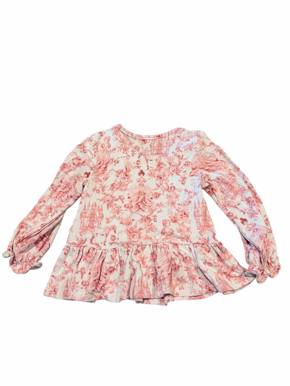 Posh Peanut Pink Toile Ruffle Matching Set - Picture 4 of 7